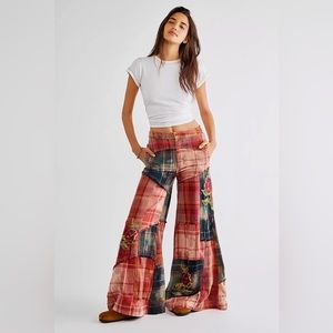 Free People Distant Heart Wide-Leg Pants Size Small NWT